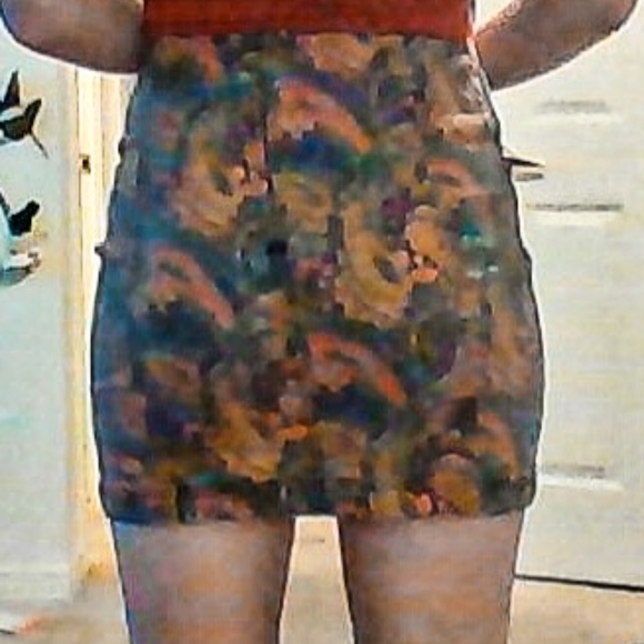 Free People Modern Femme Printed Mini Skirt - Picture 2 of 3